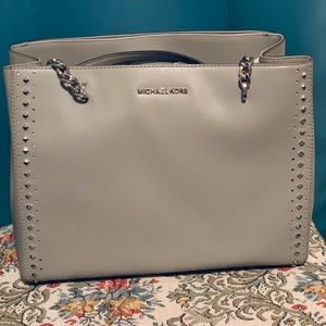 Michael Kors Ellis Large Studded Leather Tote